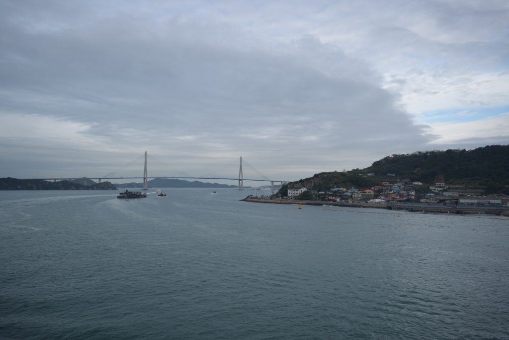 View of Mokpo the ferry