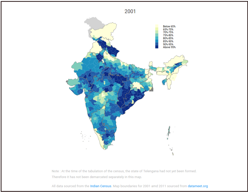 Article about District-wise share of major religions : 2011 vs 2001 in Livemint