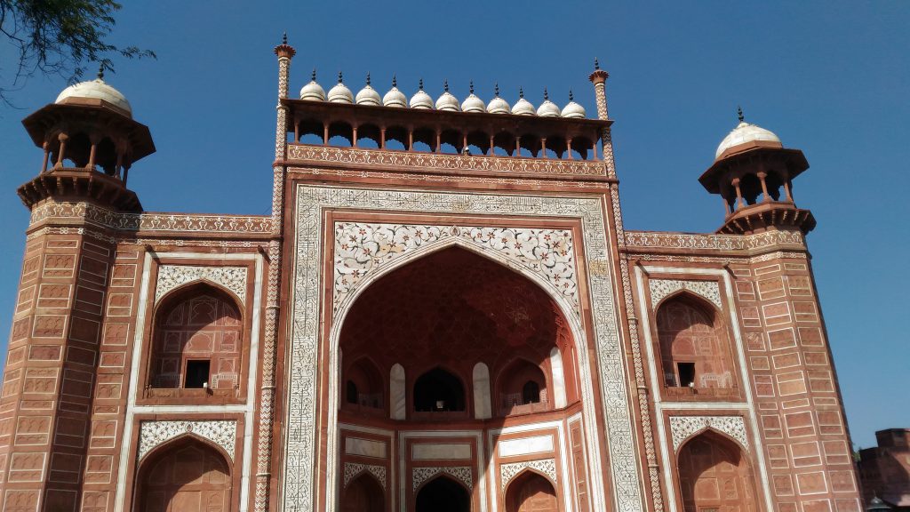 Entrance of Taj.