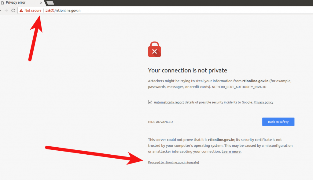Broken HTTPS.  Invalid SSL certificate.
