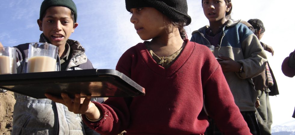 Kid selling chai