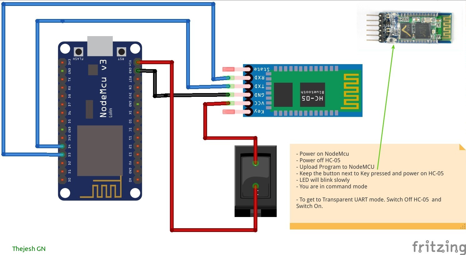 Принципиальная схема nodemcu