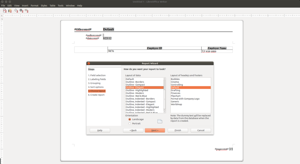 libreoffice base sqlite