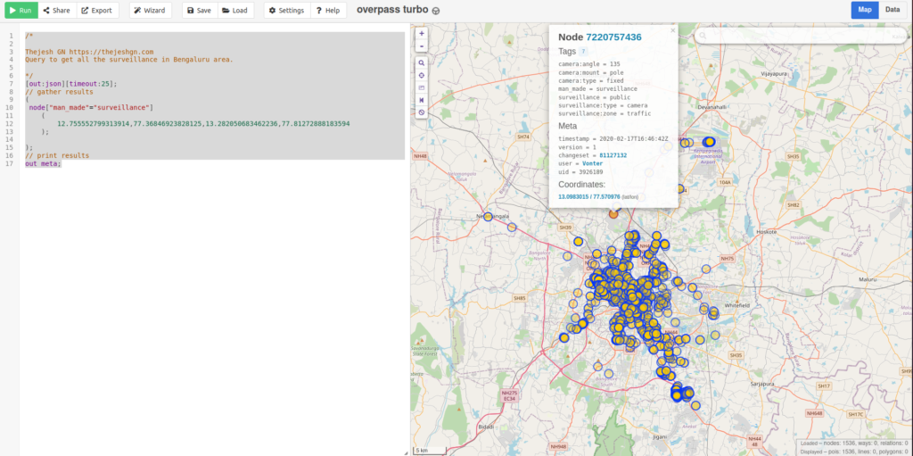 Who is mapping Surveillance in Bengaluru