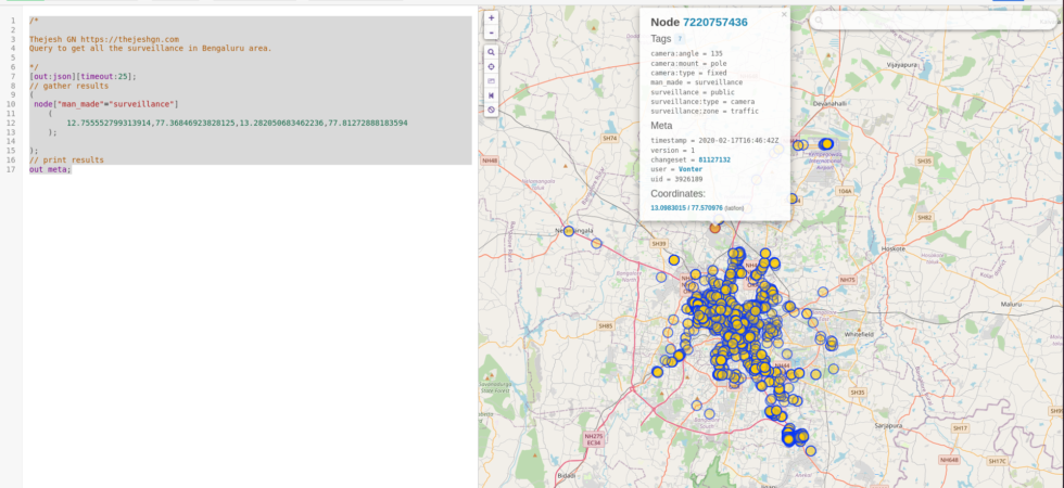 Who is mapping Surveillance in Bengaluru