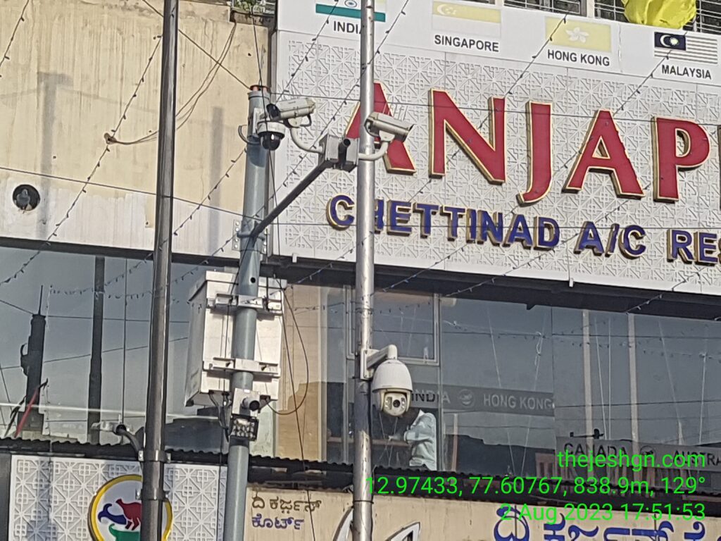 Cameras at the junction of Brigade Road and Church Street