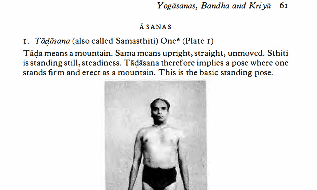 Tacfasana by BKS Iyengar