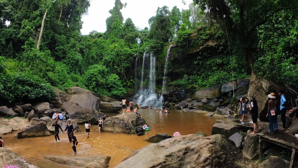 Phnom Kulen water fall.