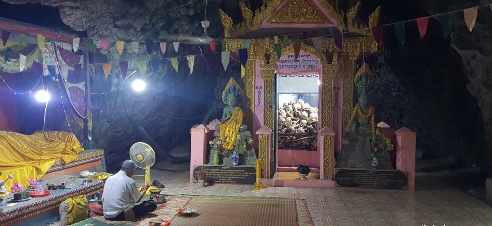 Memorial at Killing caves of Phnom Sampeau