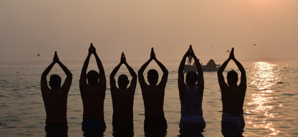 Friends at Ganga