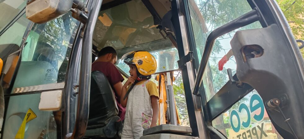 Every kid is fascinated by the diggers